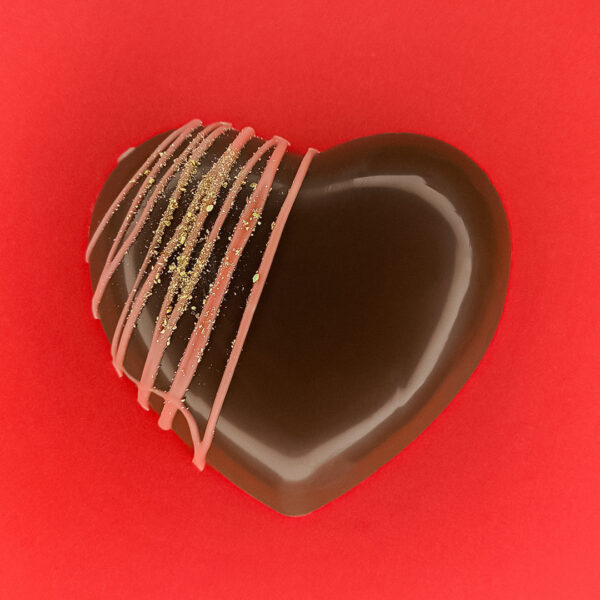 smalldubaiheart Шоколадне серце Dubai Angel Hair